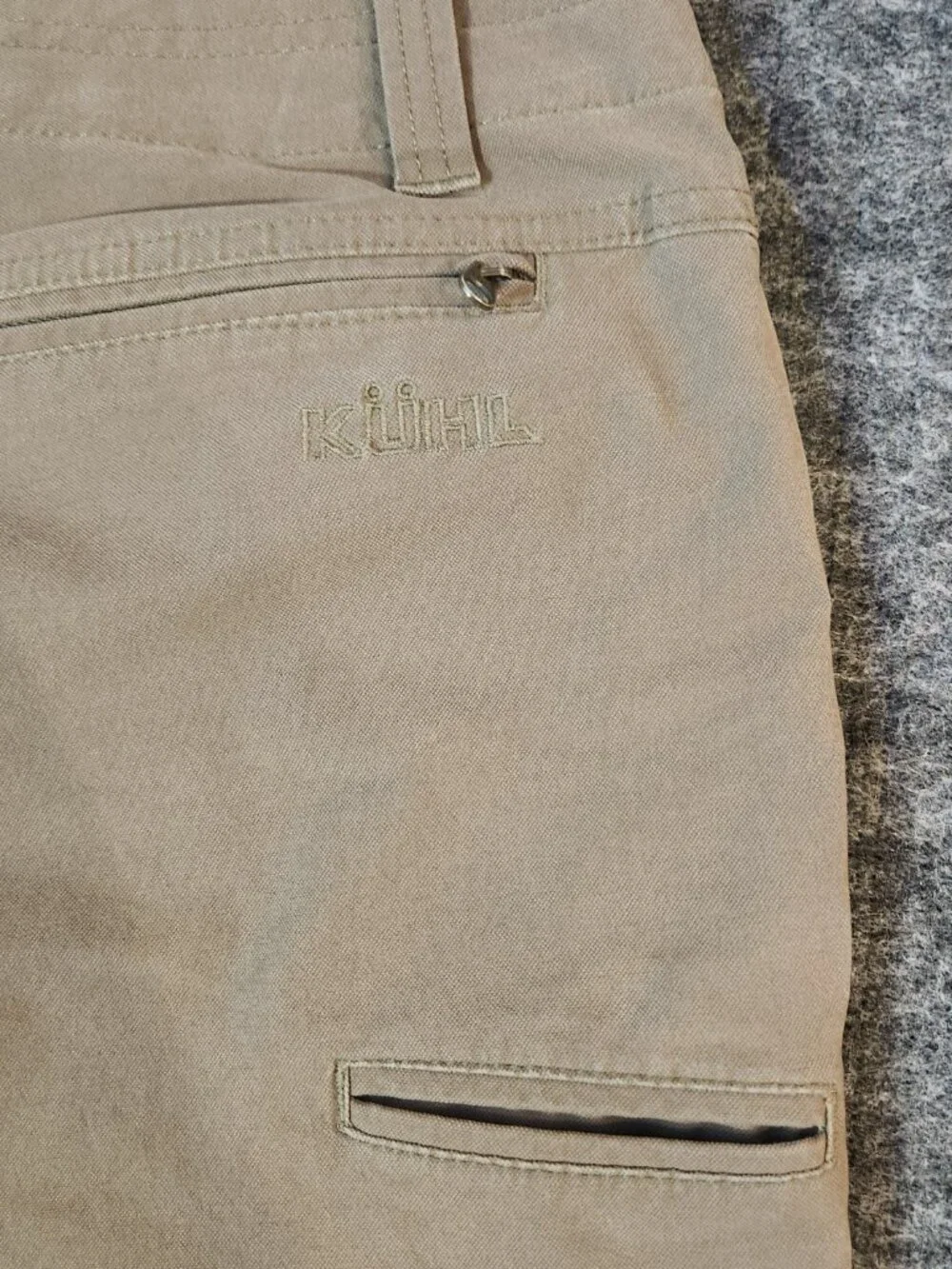 Kühl Men's Khaki Tan Straight Leg Pants 34x30 Outdoor Hiking Workwear